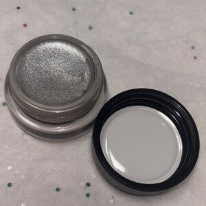 “Silver Screen” 
MAC  Metallic Silver Prolongwear paintpot
NWOB